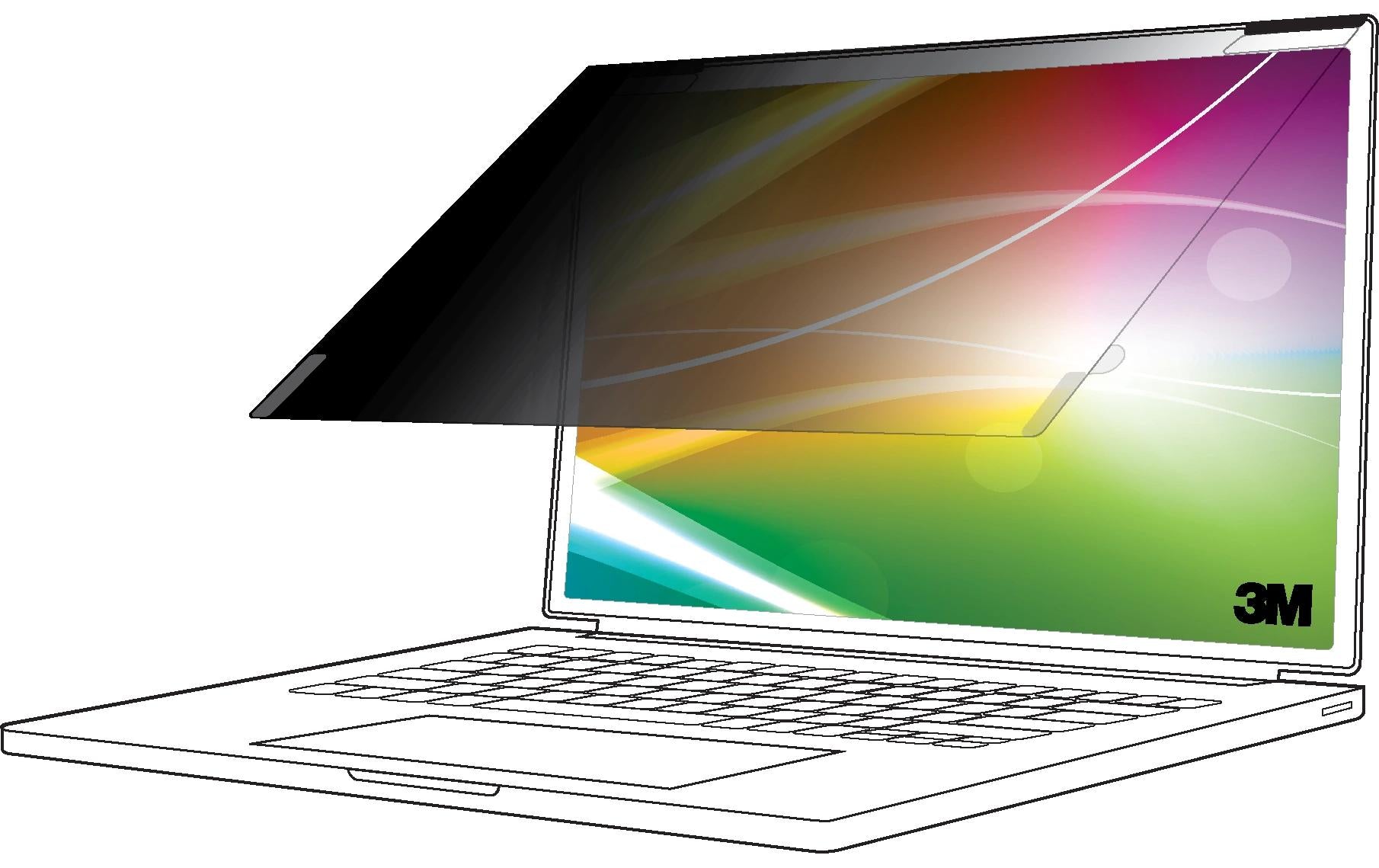3M Bright Screen Blickschutzfilter für Apple MacBook Air 15 M2-M4, 16:10
