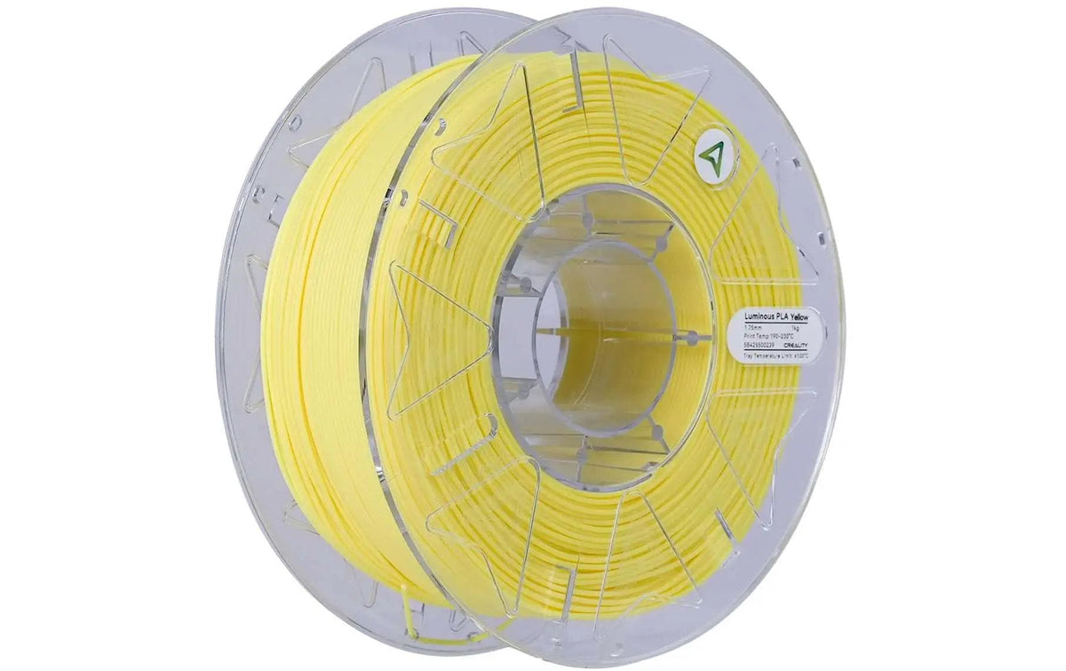 Creality Filament PLA Luminous Gelb 1.7mm, Leuchtfilament, Leuchtet im Dunkeln