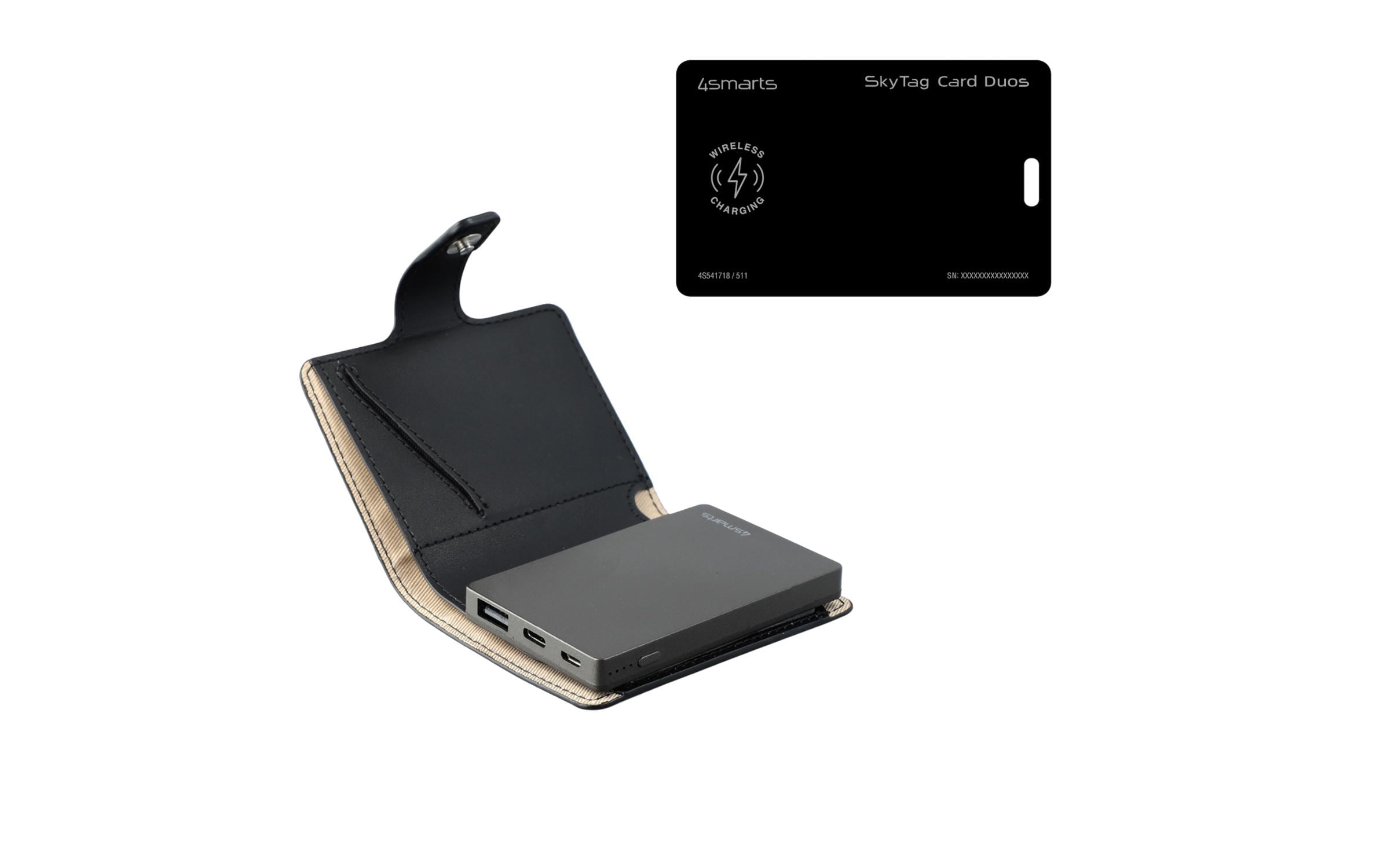 4smarts Standort-Finder SkyTag Card Duos ReCharge / PowrWallet Set