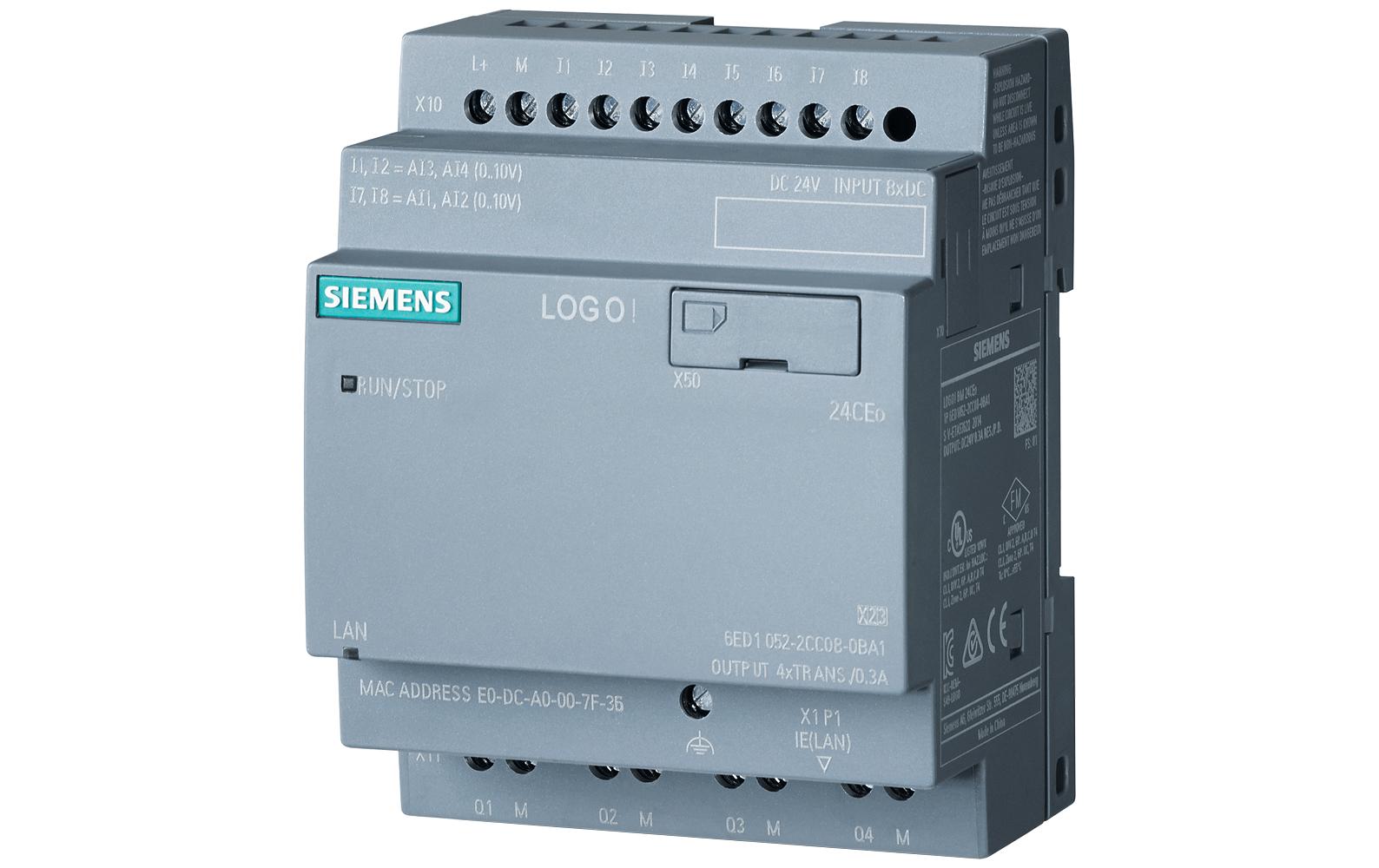 Siemens LOGO! 8.4 Grundgerät 24CEO 24V DC, 8 Eing., 4 Ausg.