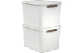 Rotho Set Aufbewahrungsbox MALOJA 55 l 2 tlg.