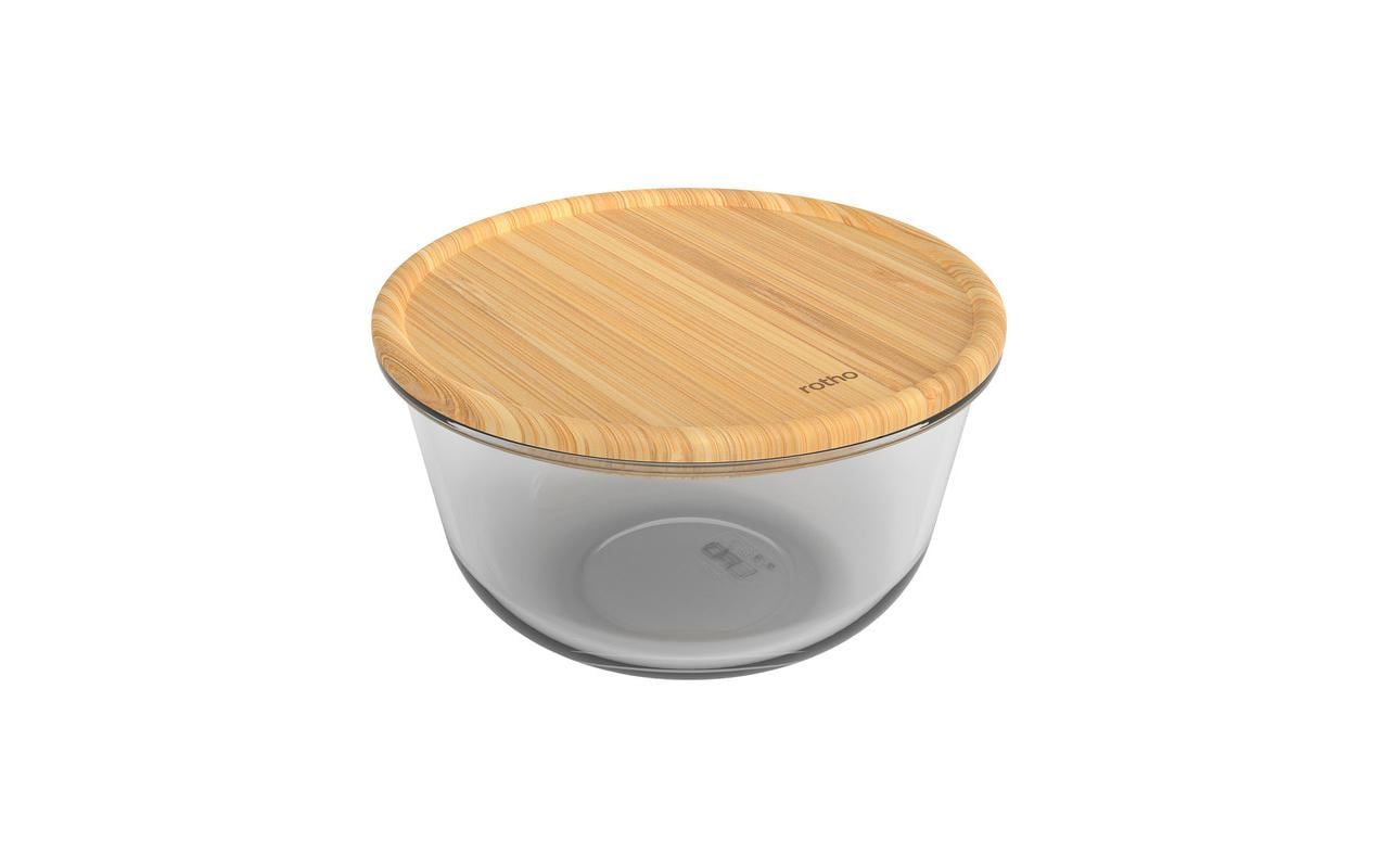Rotho Glasdose mit Bambusdeckel NALA 2 l