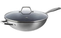 Lunasol Sirius Terra Triply Wok 30cm H: 8.5cm, mit Glasdeckel