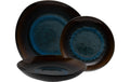 Lunasol Elements Amber Eye Organic Tellers. 12-teilig, blau