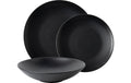 Lunasol Basic black matt Tellerset 12-tlg 12-teilig, schwarz matt