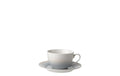 Lunasol Elements Vulcano Sand la Kaffee Set 4-teilig, sand/blau,4 Tassen,4 Unterteller