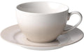 Lunasol Elements Vulcano Kaffee Set 4-teilig, sand, 4 Tassen, 4 Unterteller