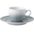 Lunasol Elements Vulcano Espresso Set 4-teilig, grau, 4 Tassen, 4 Unterteller