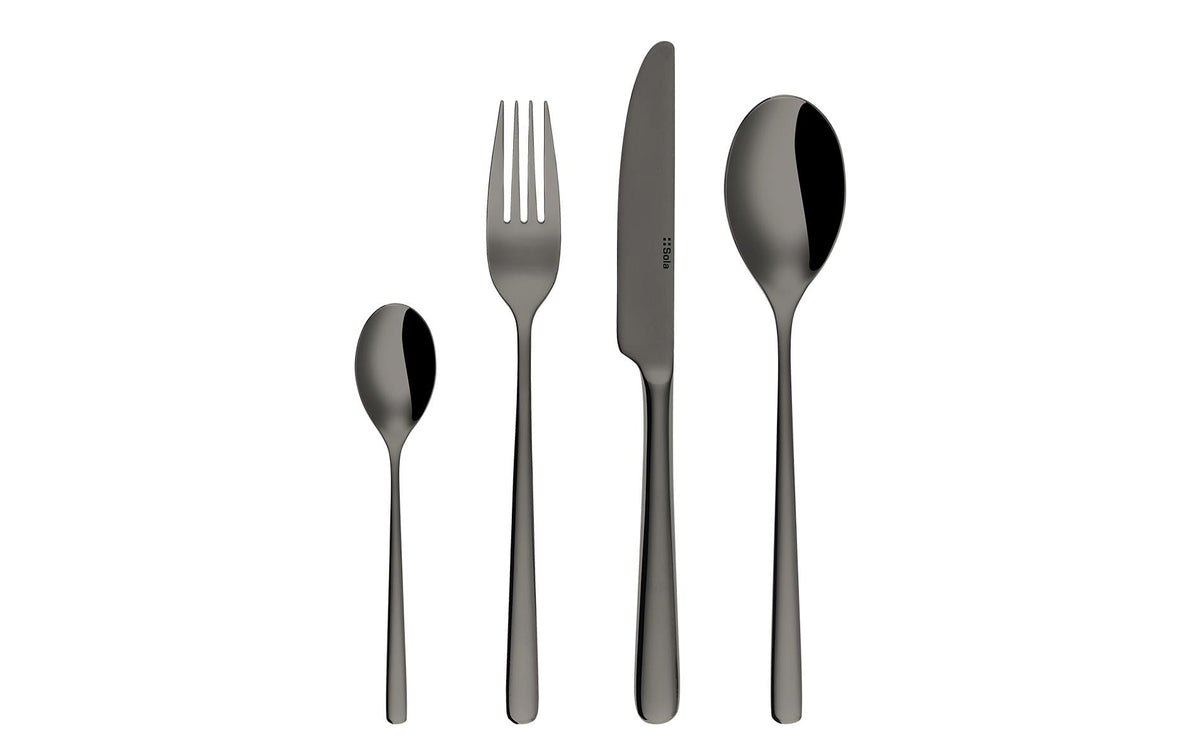 Sola Salamanca PVD grey Besteckset 24-tlg PVD grey poliert
