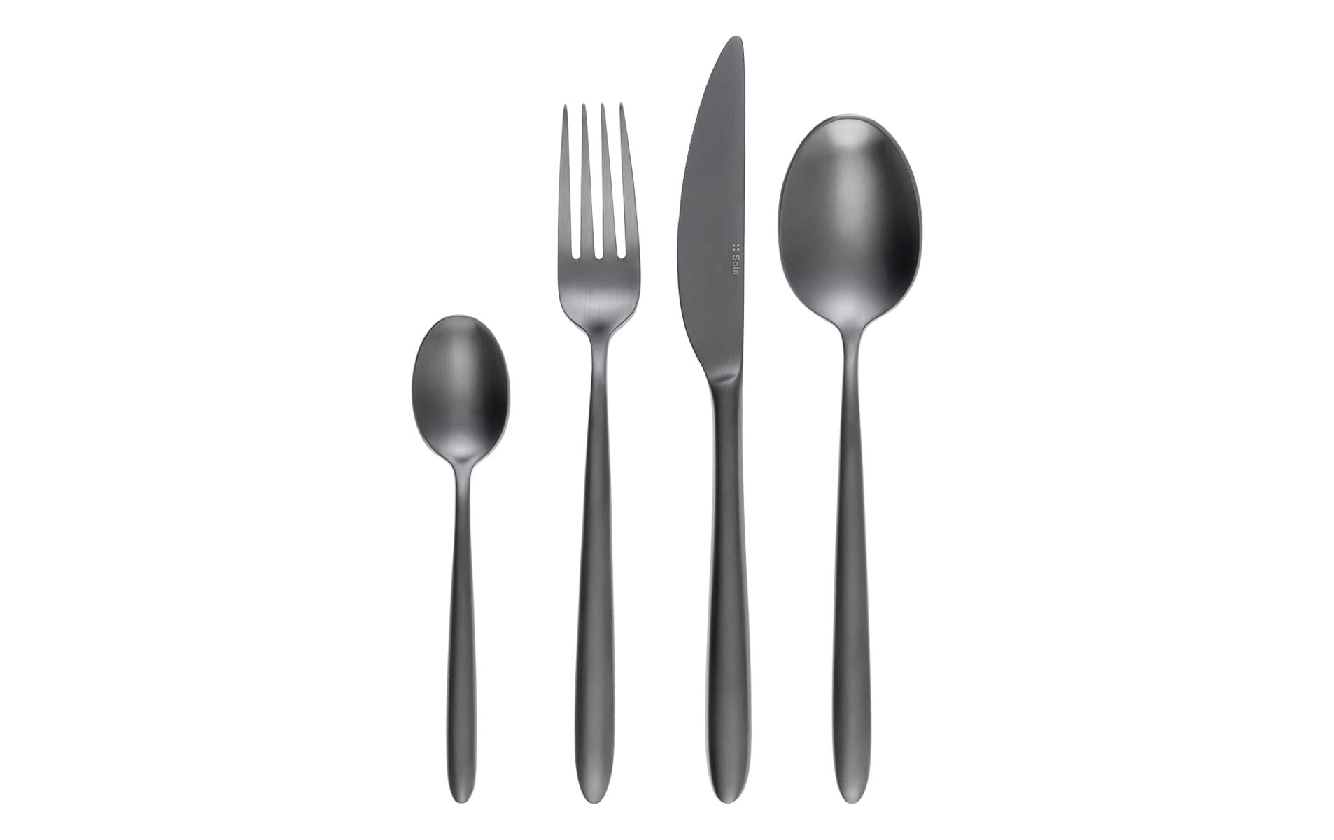 Sola Gaya Exeter Grau Besteckset 16-tlg PVD light grey ganz matt