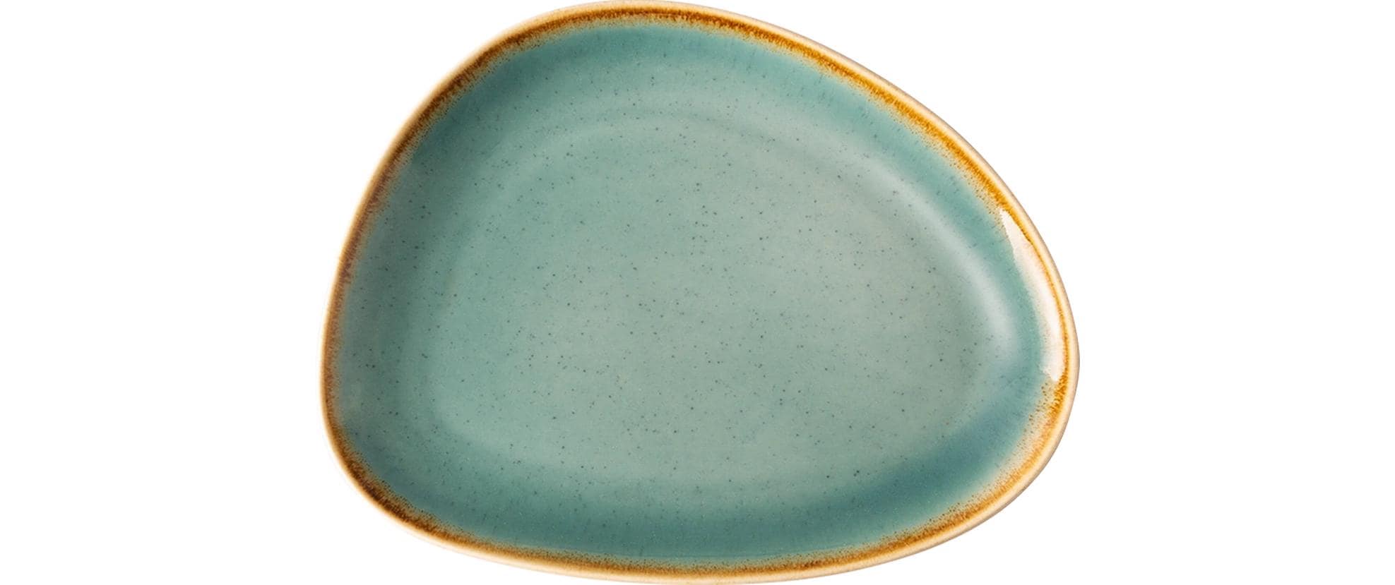 Lunasol Gaya Sand Türkis Platte 20.5cm 6 Stk. triangle