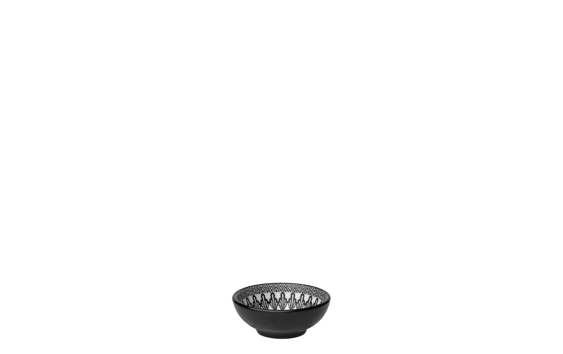 Lunasol Basic Levante Schälchen 7.8cm 6 Stk. schwarz/weiss