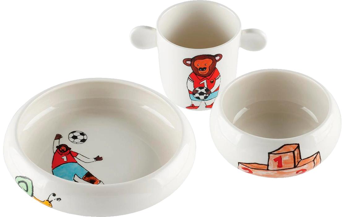 Lunasol Ben Kindergeschirrset 3-tlg weiss