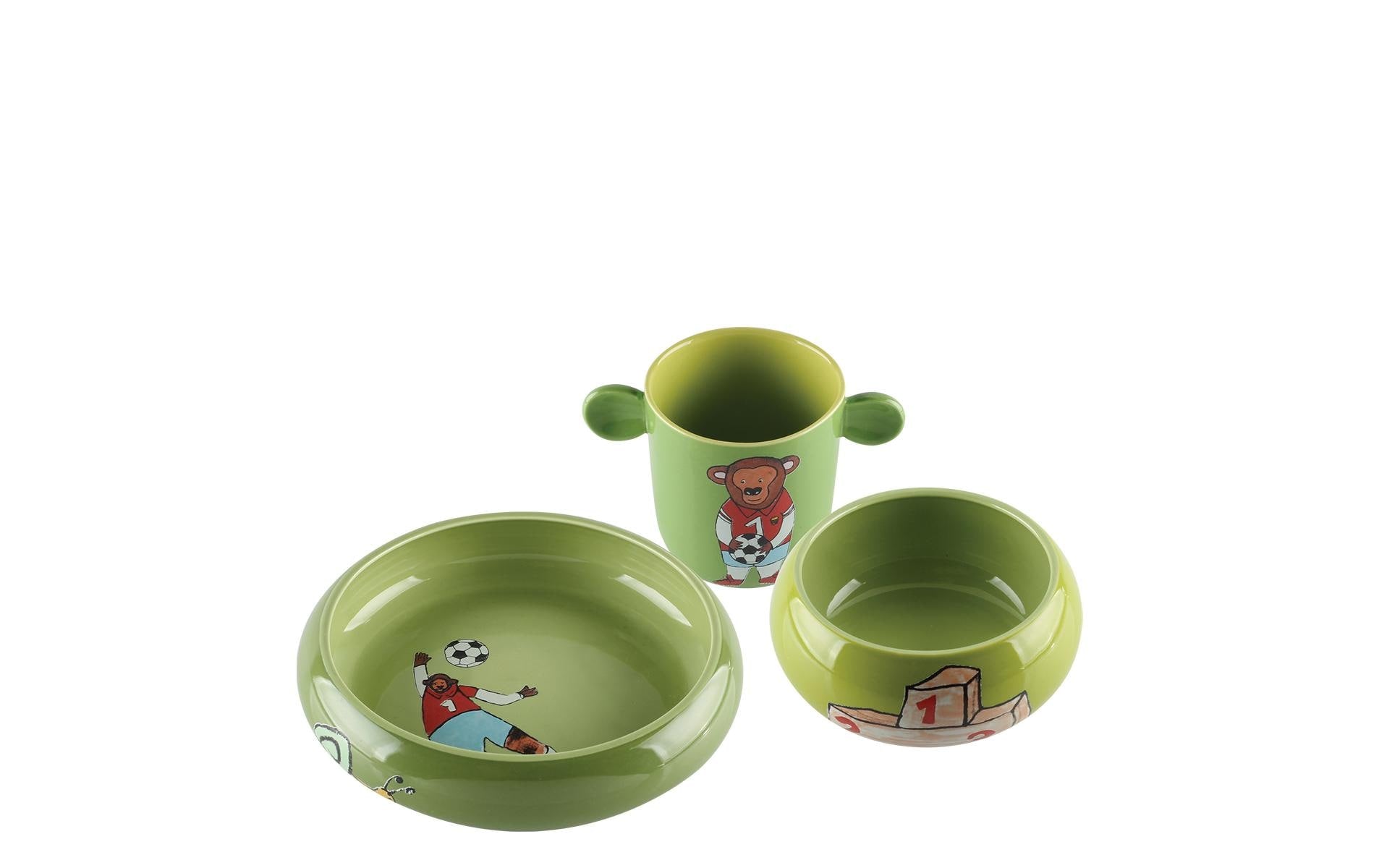 Lunasol Ben Kindergeschirrset 3-tlg grün
