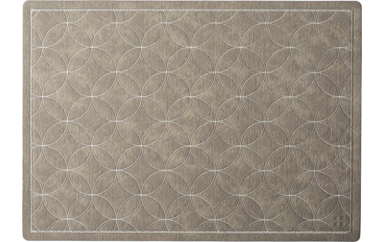 Lunasol Elements Stich Tischset taupe 1 Stk. PVC 45x32cm