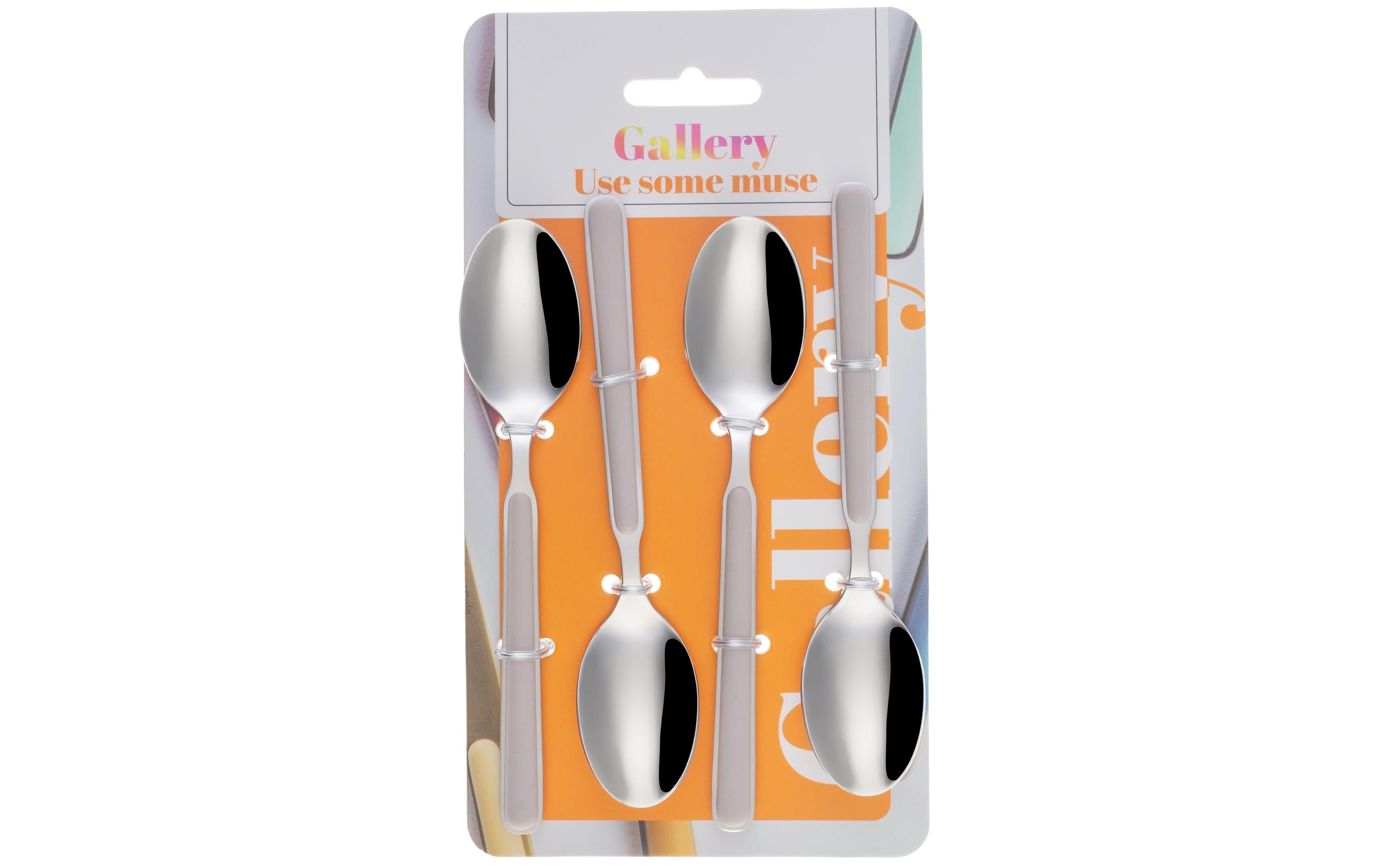 Sola Gallery Kaffeelöffel Set 4-tlg beige Stiel matt