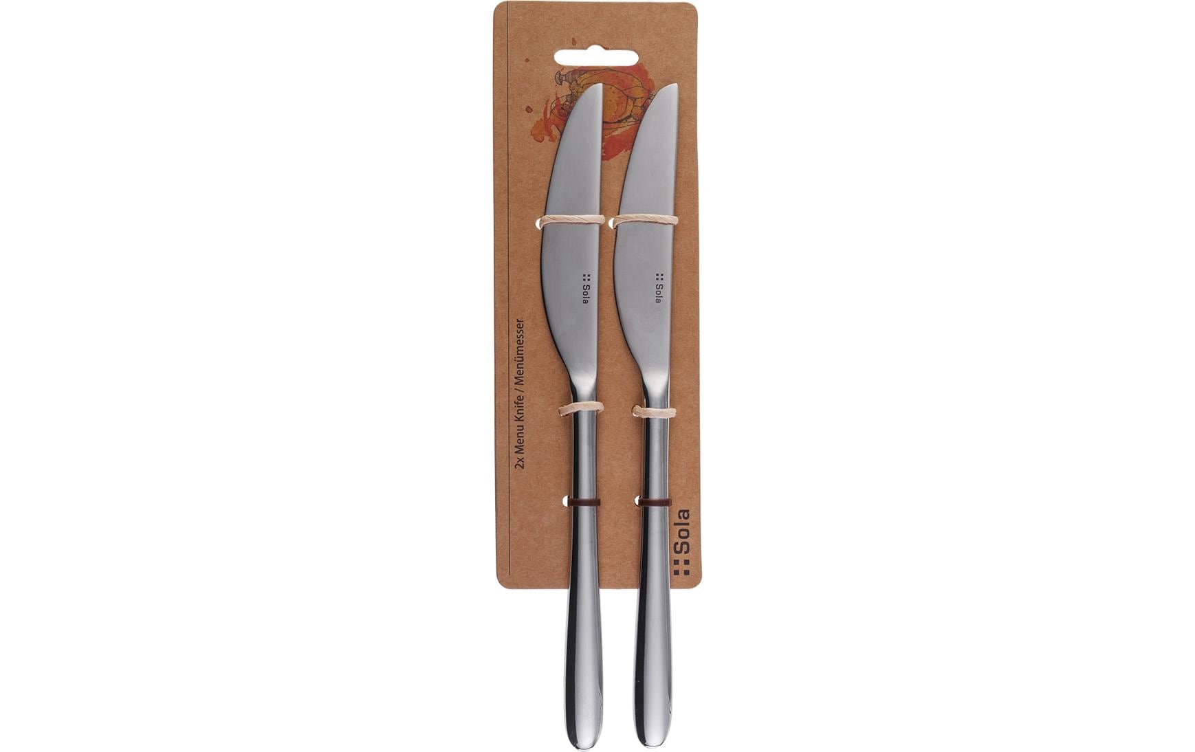 Sola Basic Alpha Menümesser Monoblock 2 Stk. poliert