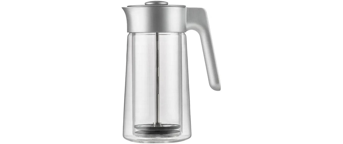 Jacob Jensen Kaffeepresse 0.8 Liter, Silber 11.7x23.6 cm (DxH), SS304/Glass/PP