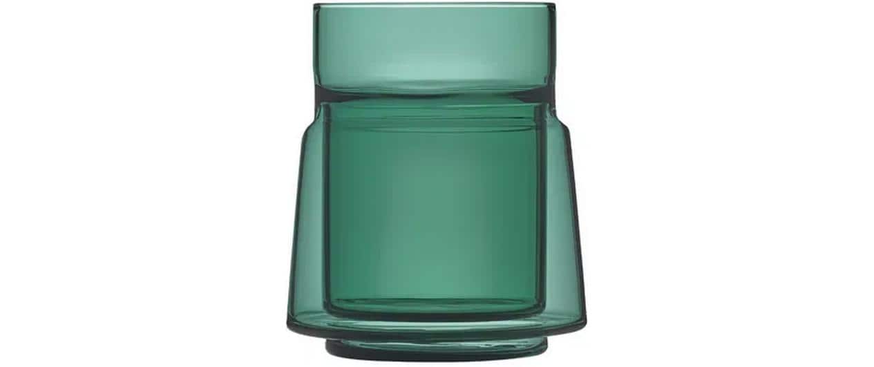 Jacob Jensen Doppelwandgläser Medium, 21 cl Grün, Glas, 8.4x9.5 cm (DxH)
