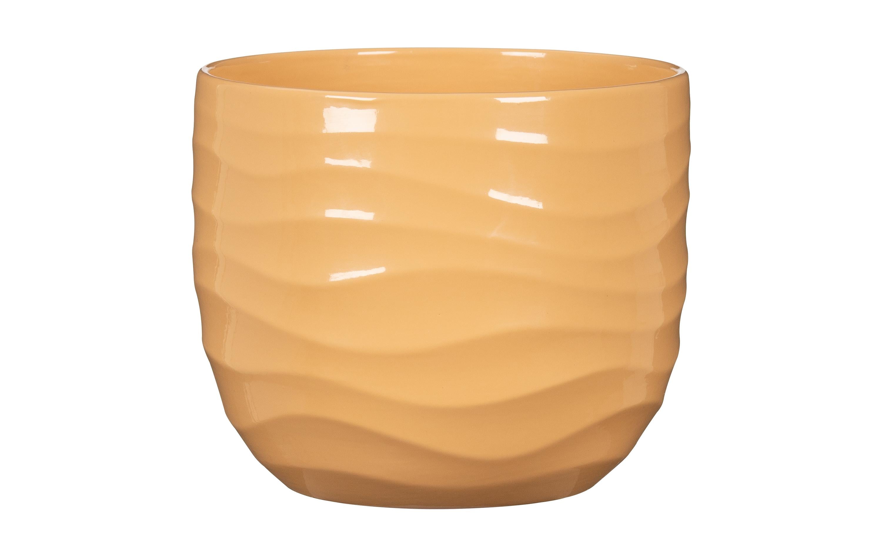 Scheurich Übertopf Breeze Keramik Yellow Beach, 24 cm