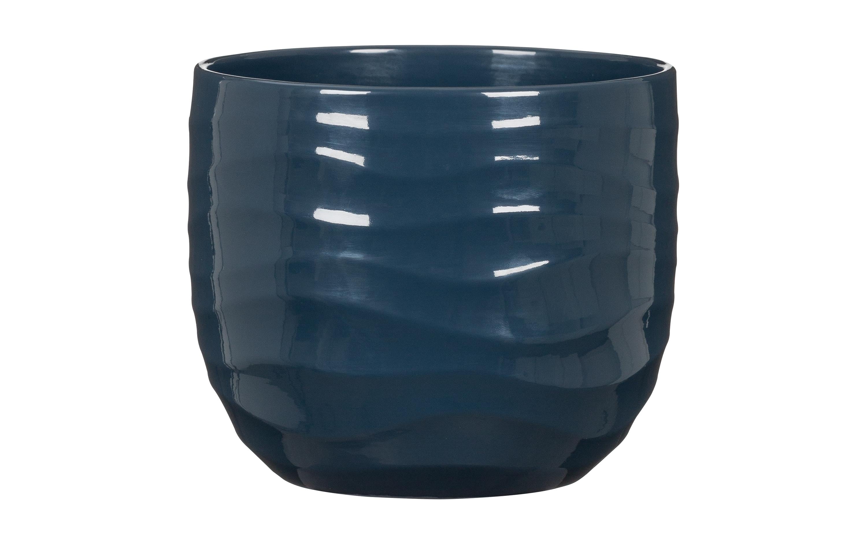 Scheurich Übertopf Breeze Keramik Deep Ocean, 21 cm