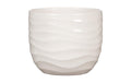 Scheurich Übertopf Breeze Keramik Bone White, 21 cm