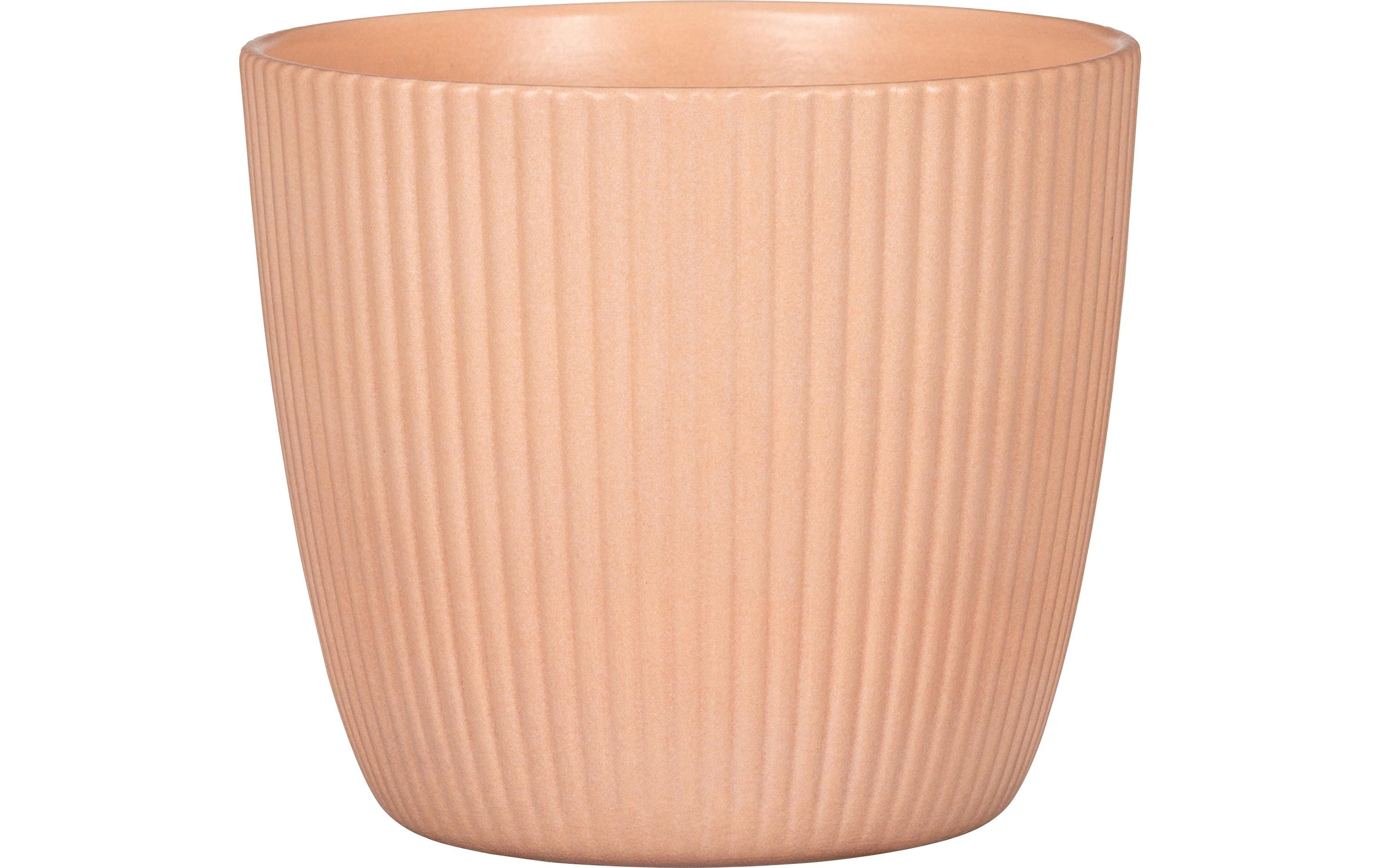 Scheurich Übertopf Aura Keramik Peach, 19 cm
