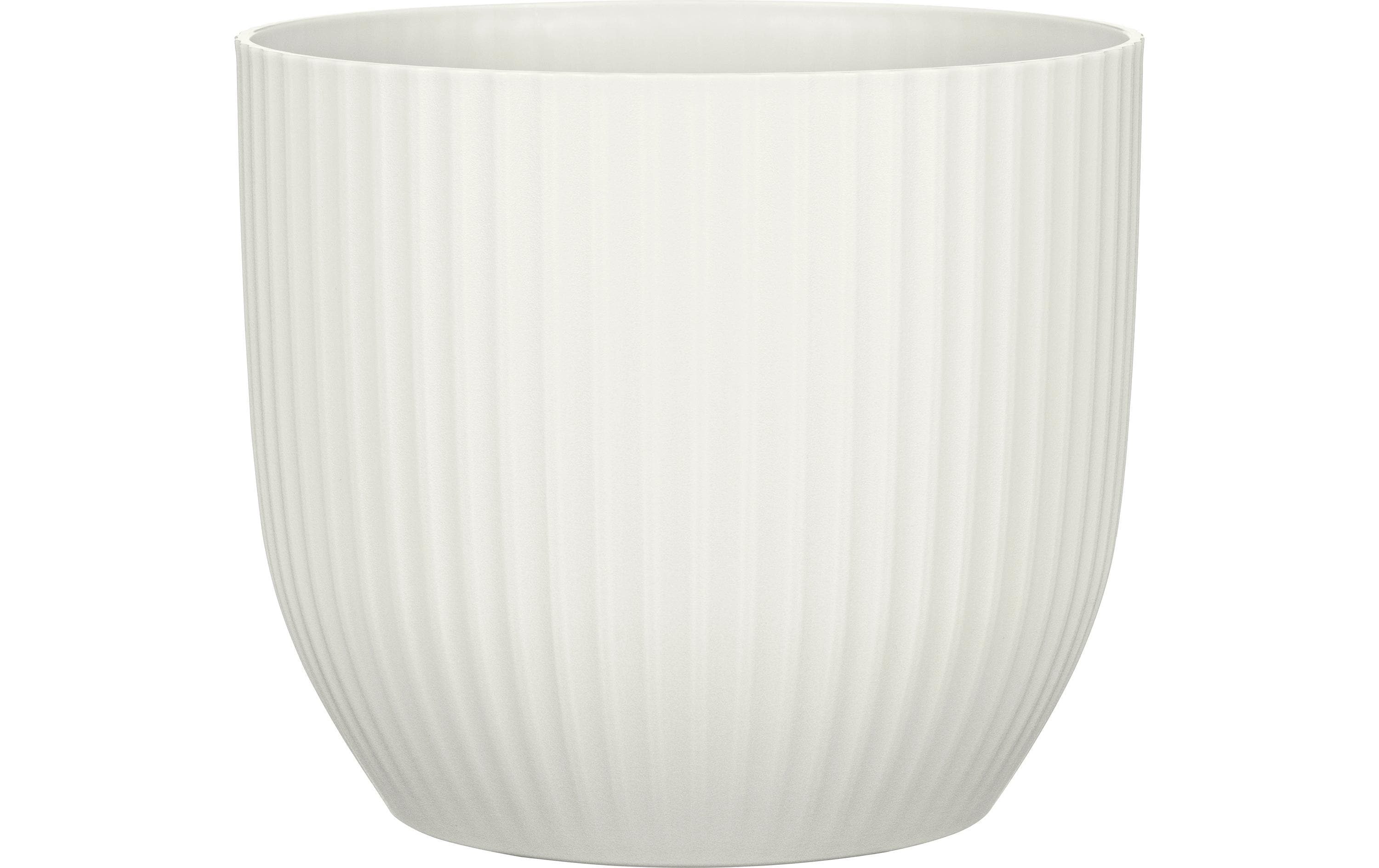 Scheurich Übertopf Nova Kunststoff Chalk White, 24 cm