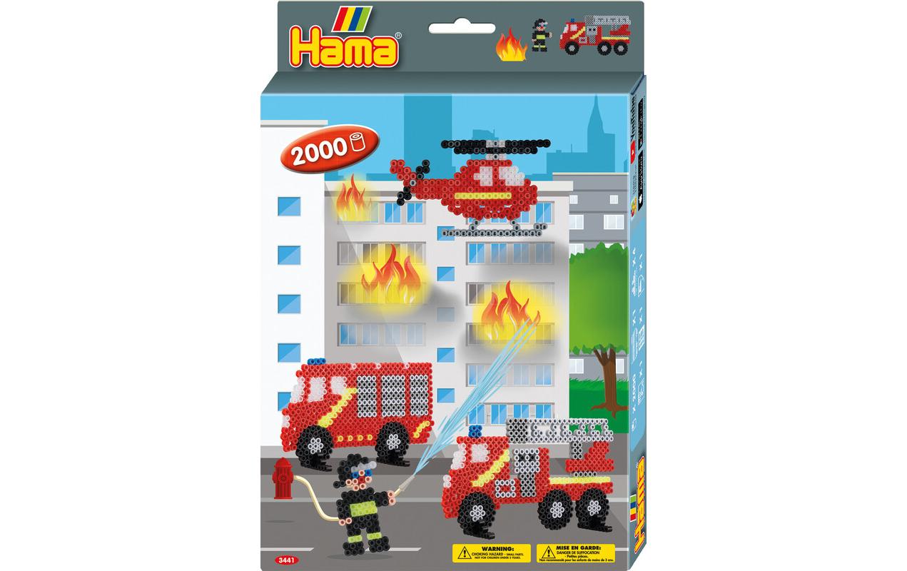Hama Bügelperlen Geschenkspackung Feuerwehr, 2000 Stk.