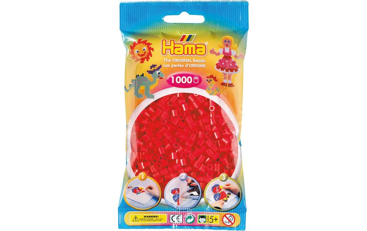 Hama Bügelperlen midi rot, 1000 Stk.