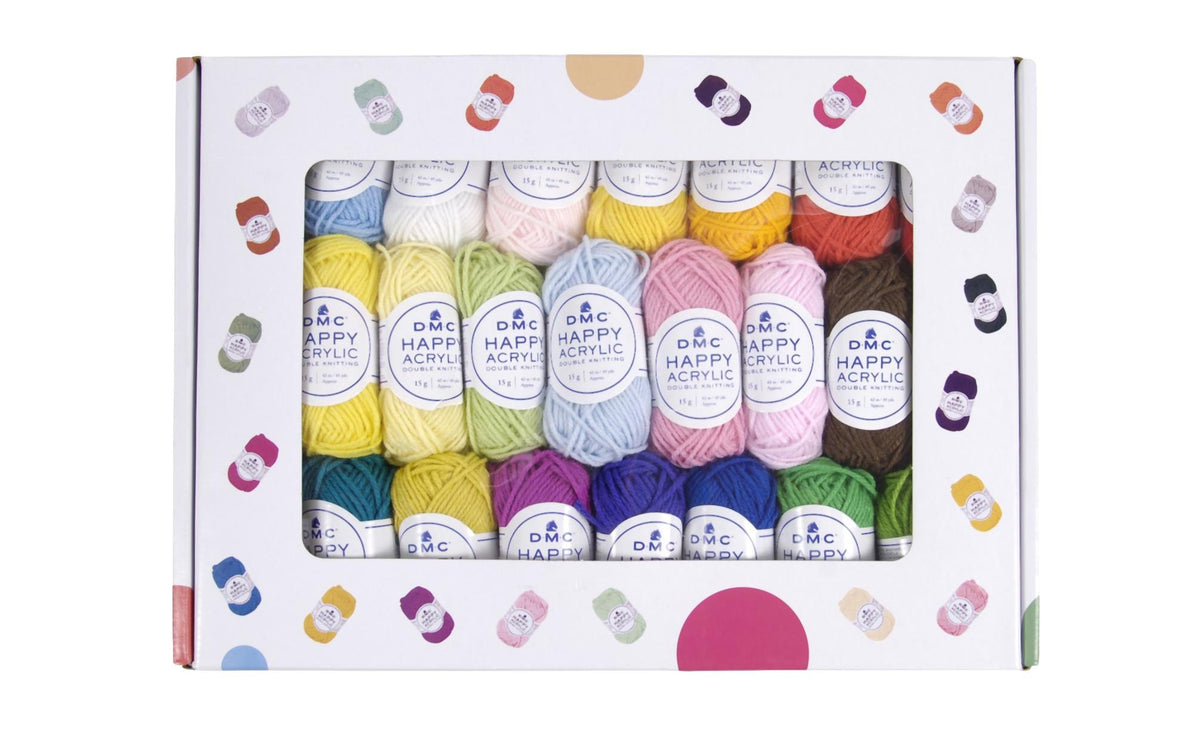 DMC Wolle Happy Acryl 50 Farben, 15 g, OEKO Tex
