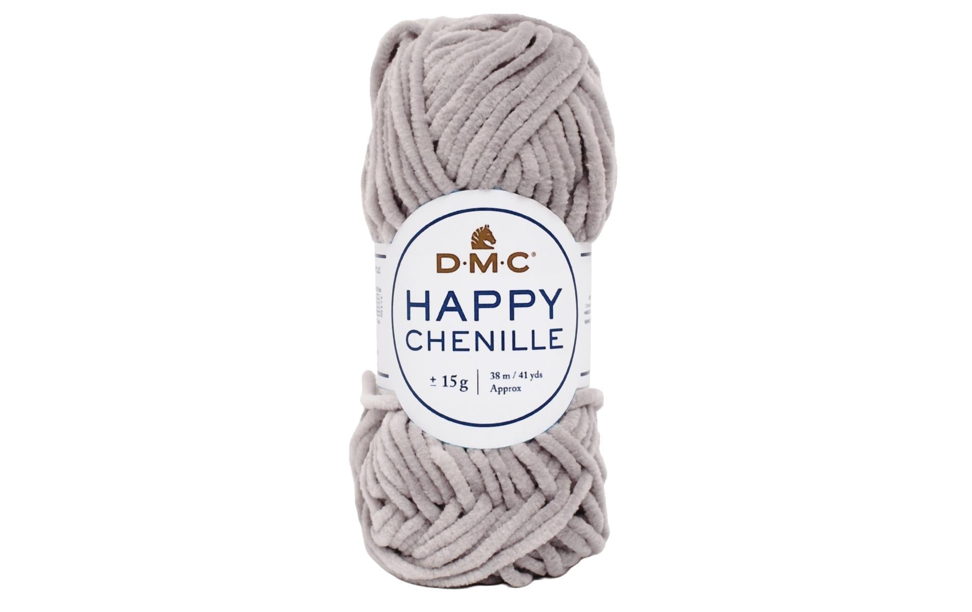 DMC Wolle Happy Chenille, grau 15 g, 38 m, 100 % PES