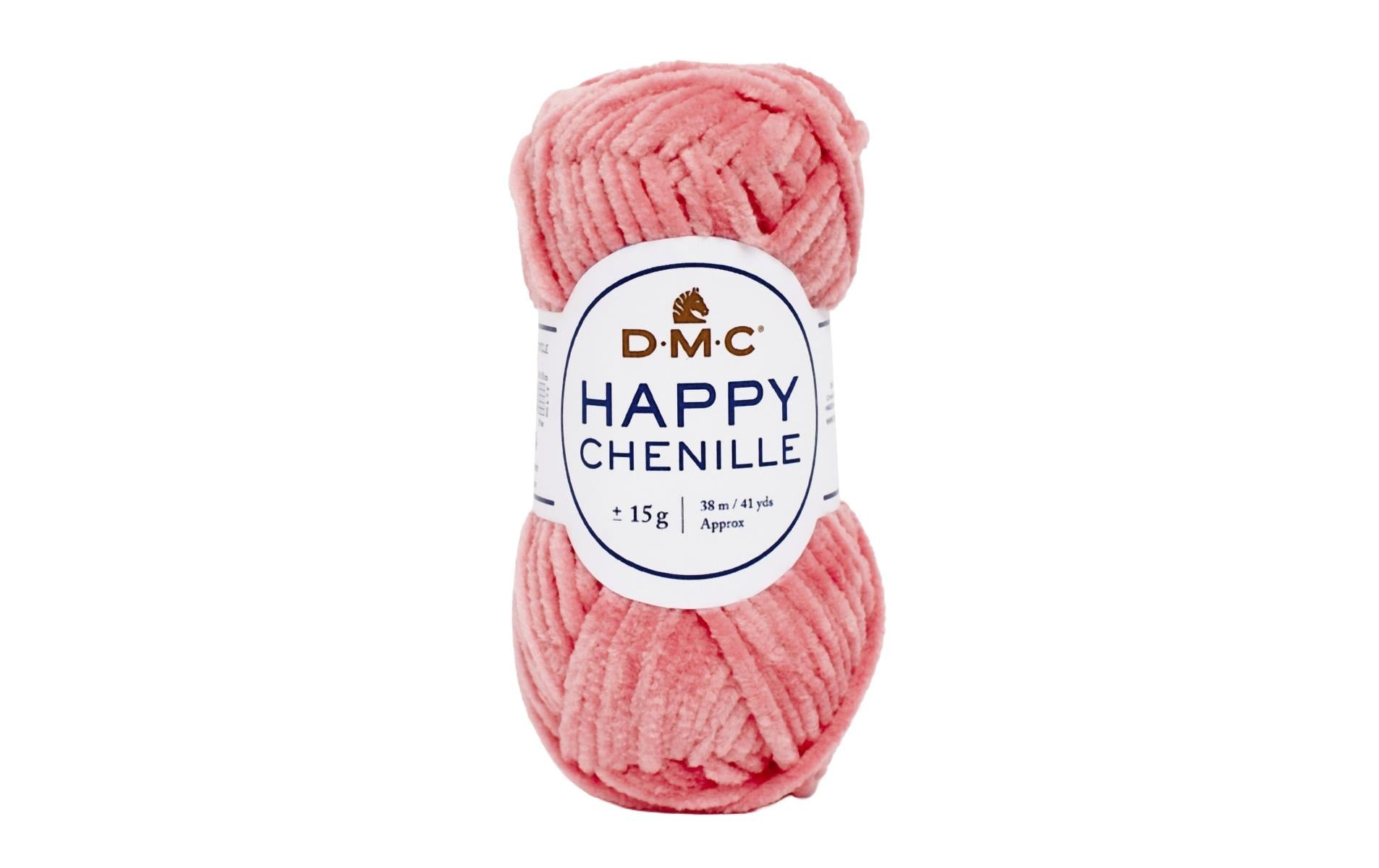 DMC Wolle Happy Chenille, rosa 15 g, 38 m, 100 % PES