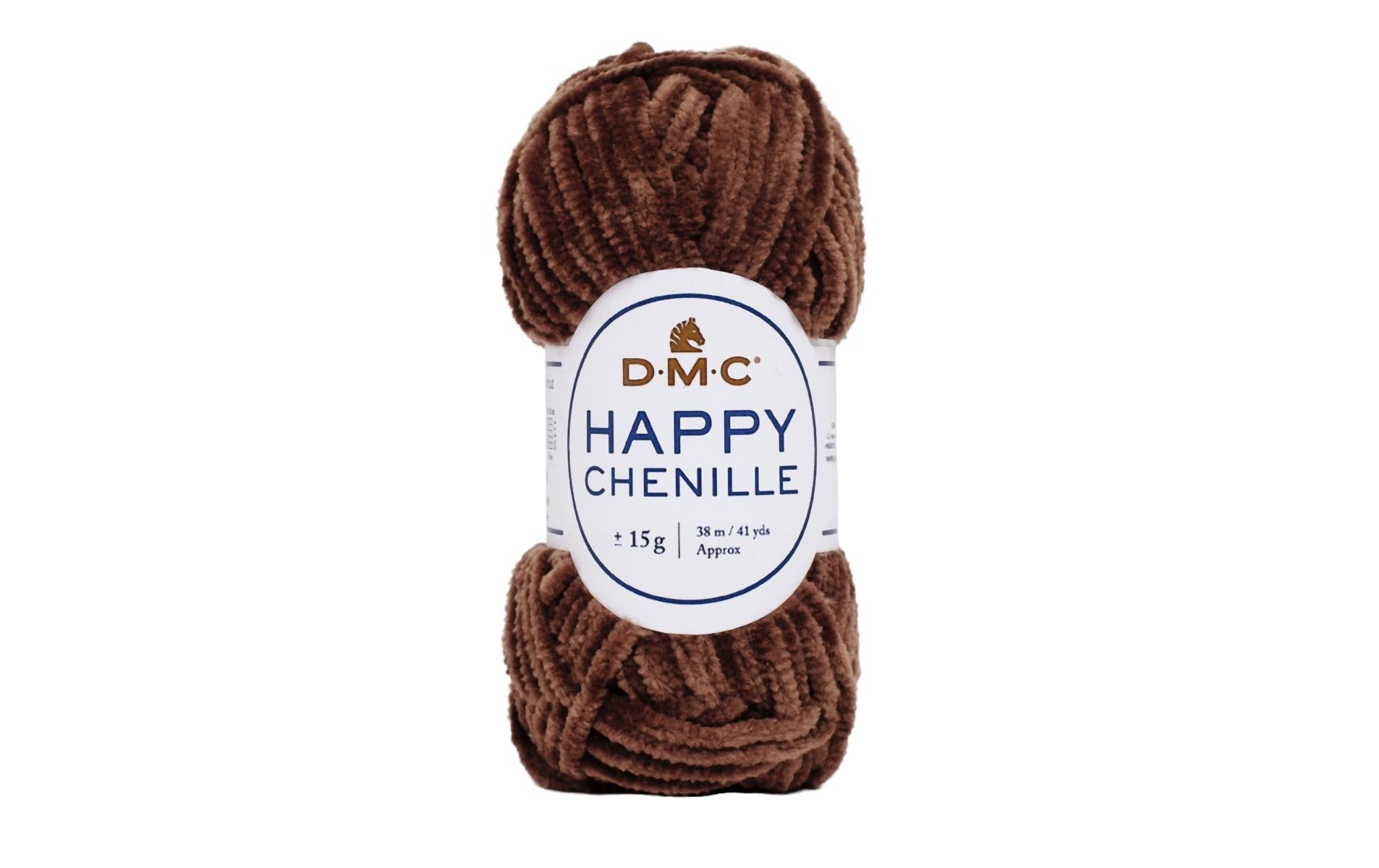 DMC Wolle Happy Chenille, braun 15 g, 38 m, 100 % PES