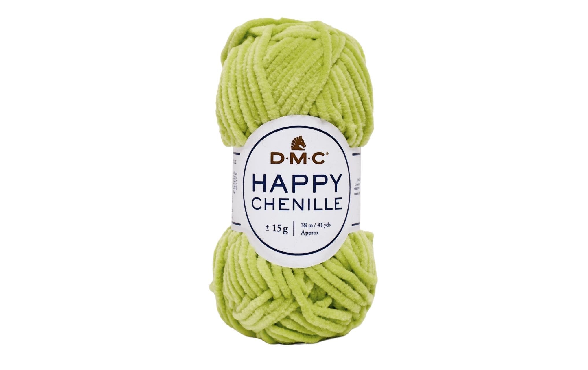 DMC Wolle Happy Chenille, hellgrün 15 g, 38 m, 100 % PES