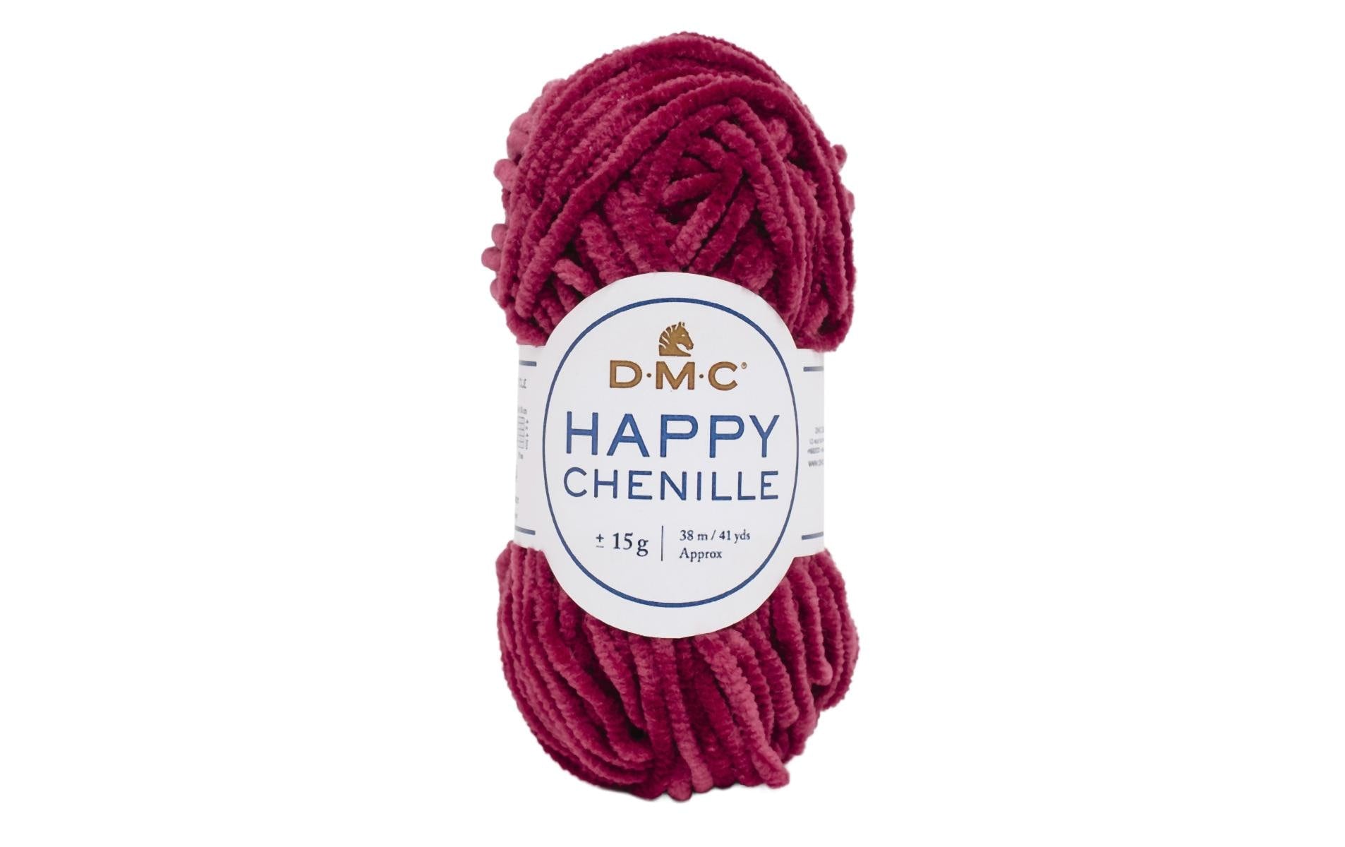 DMC Wolle Happy Chenille, malve 15 g, 38 m, 100 % PES