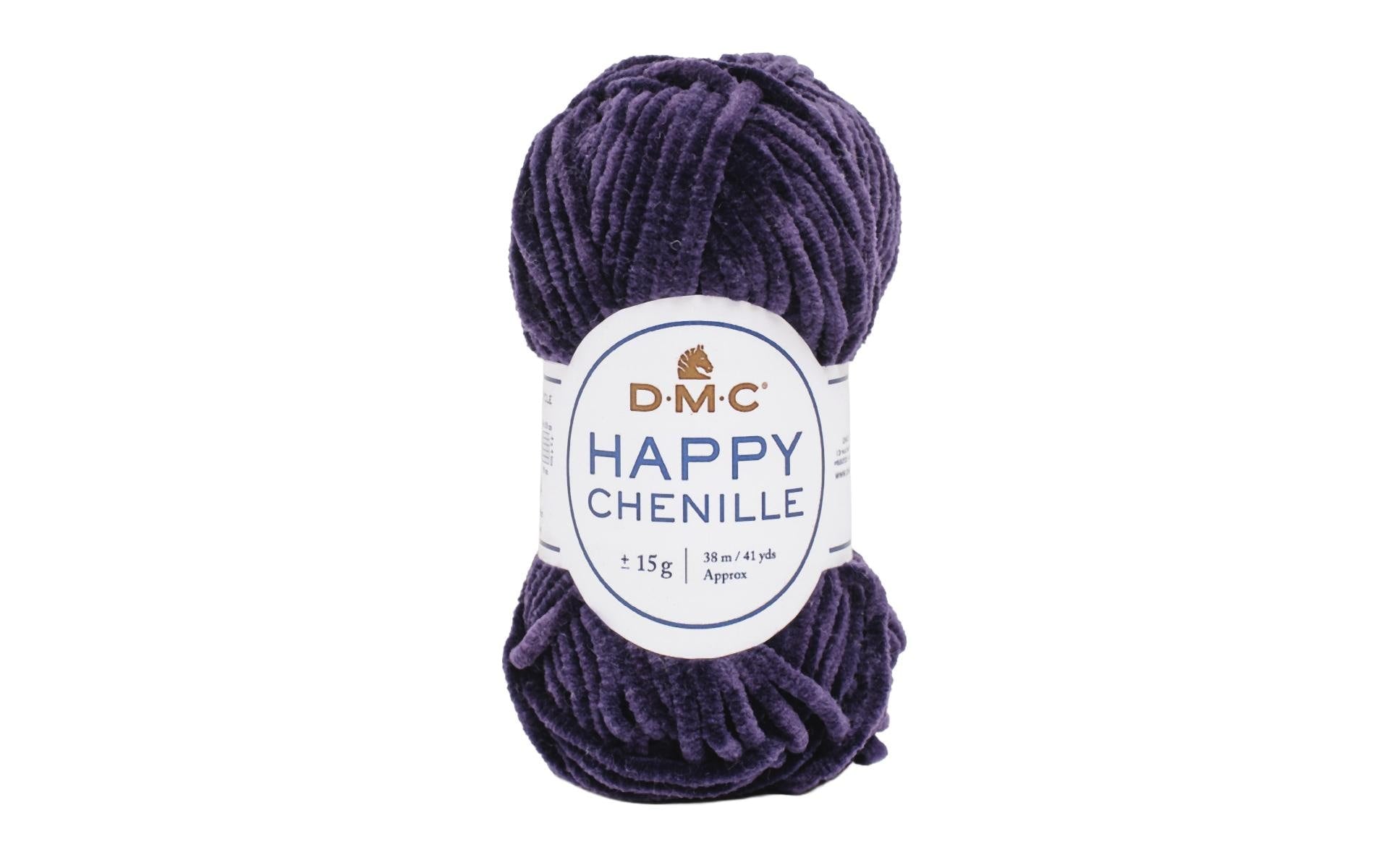 DMC Wolle Happy Chenille, dunkelviolett 15 g, 38 m, 100 % PES