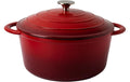 Lunasol Jupiter Gusseisentopf 26cm 5 Liter, emailliert rot