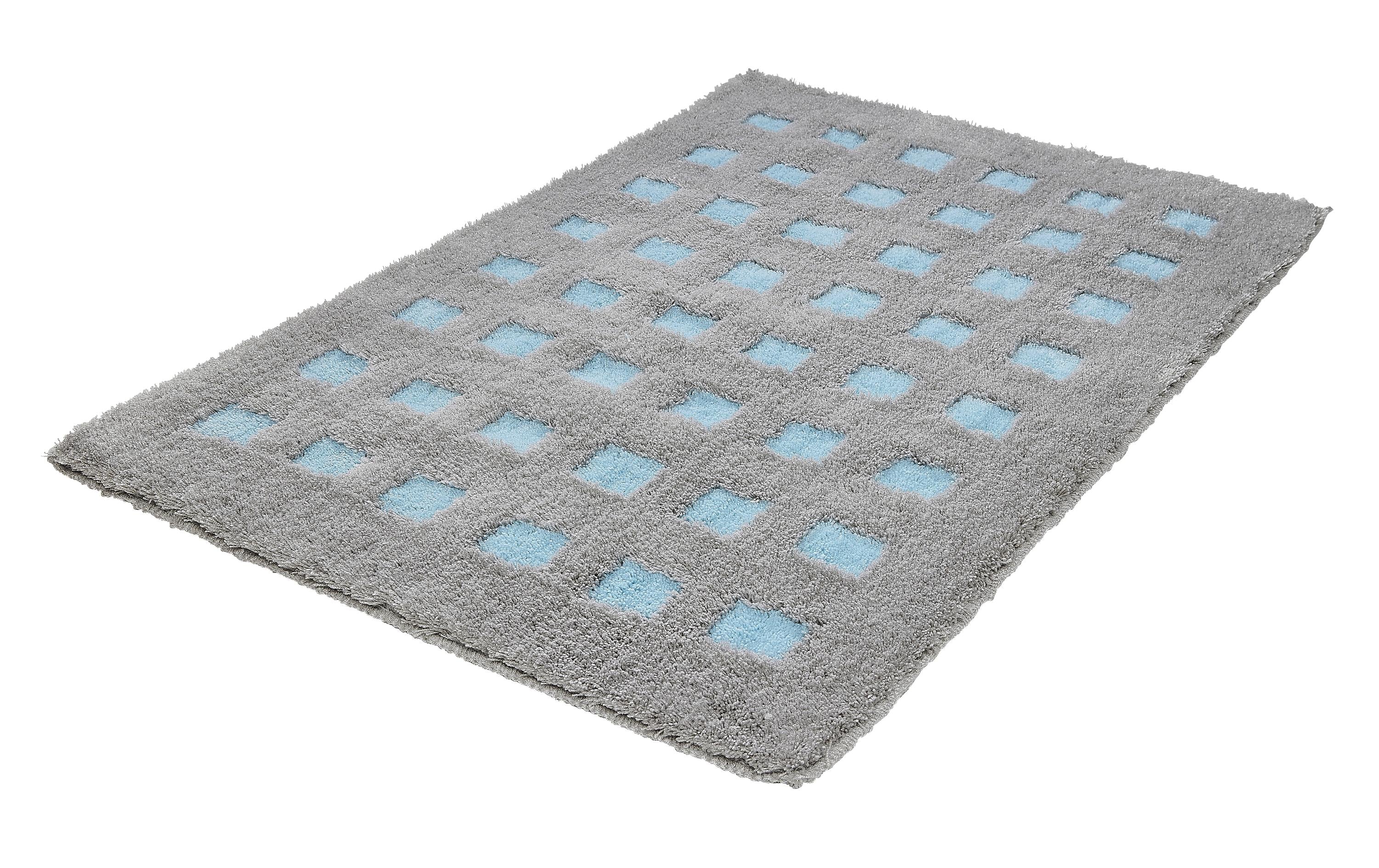 Kleine Wolke Badteppich Boxes 60x 90 cm, Opal