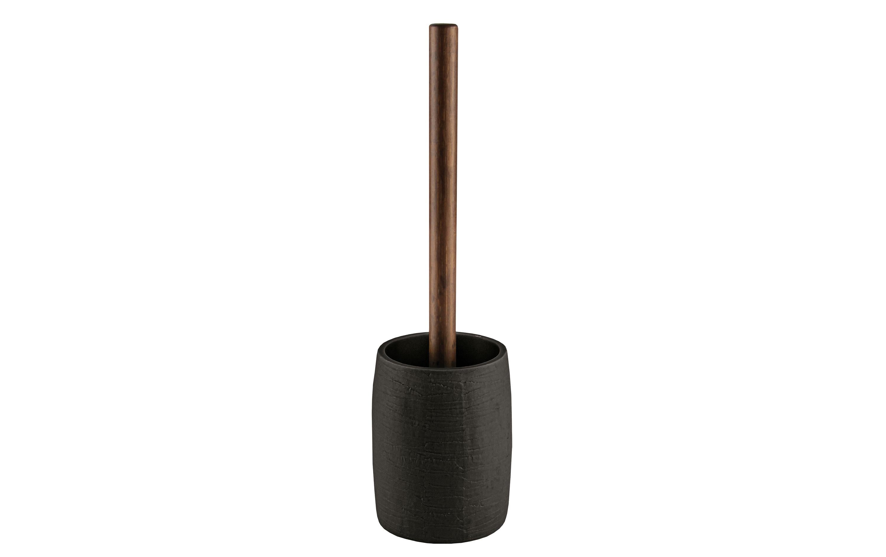 Kleine Wolke WC-Bürstenhalter Harper Polyresin, Bambus