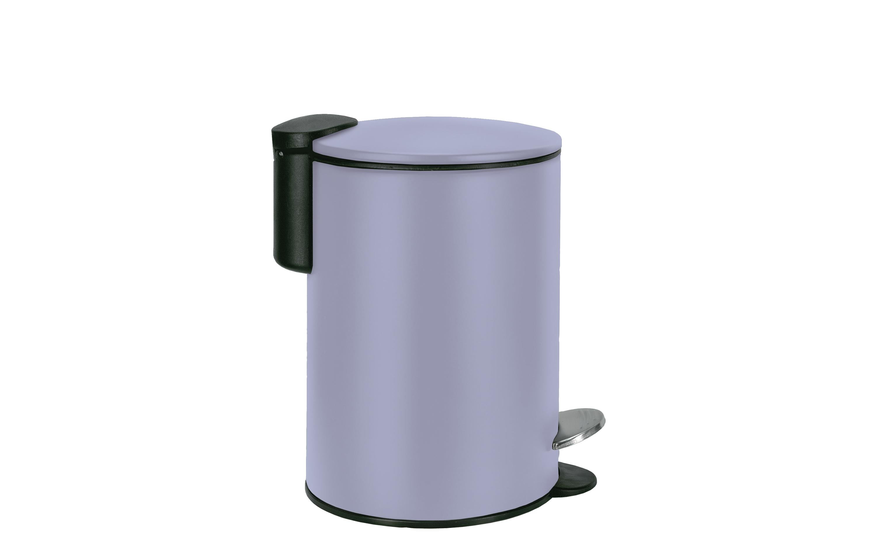 Kleine Wolke Treteimer Silence Lavendel Metall, 3 Liter, Soft Close