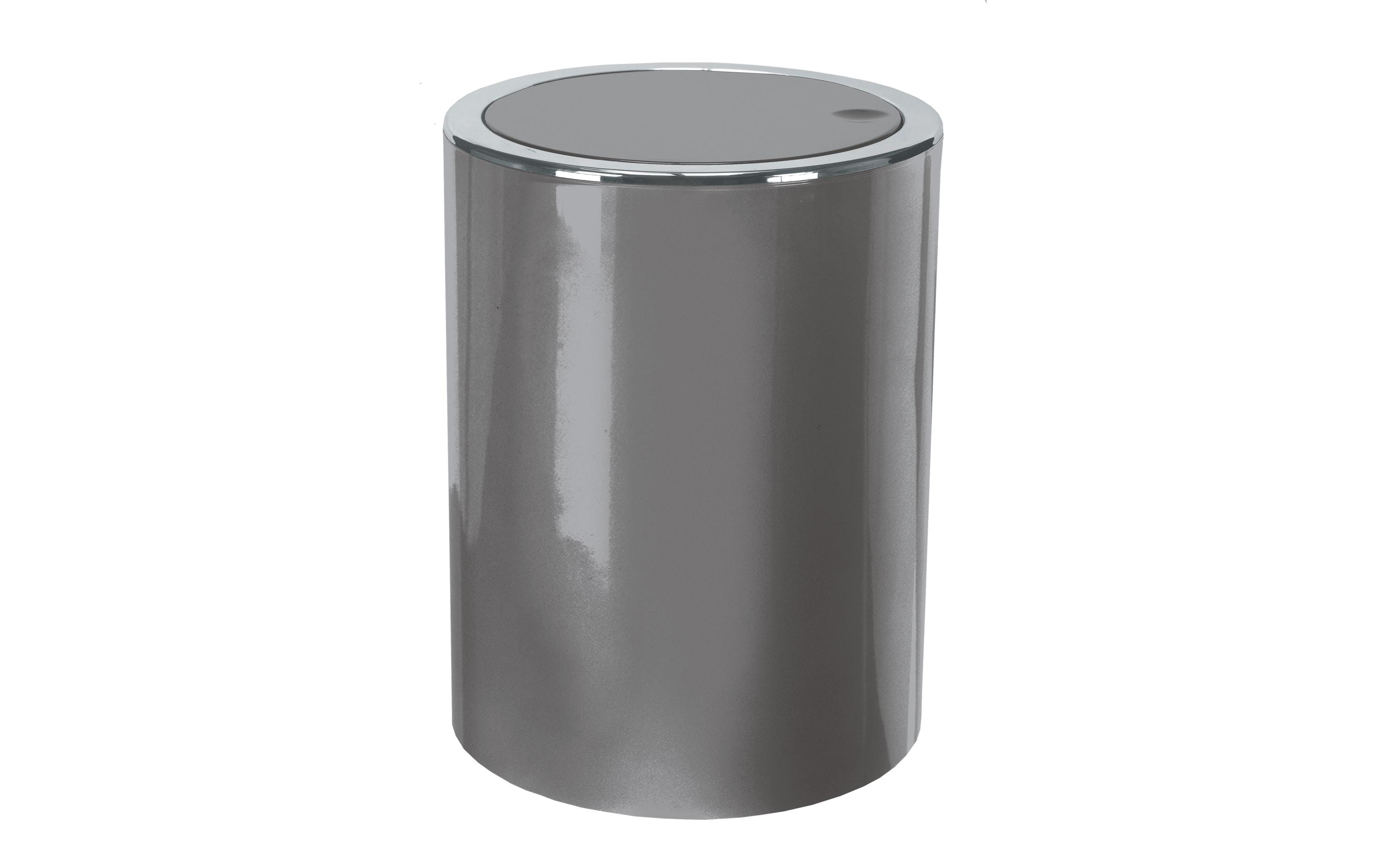 Kleine Wolke Schwingdeckeleimer Clap Mini ABS Kunststoff, 1.5 Liter, Platin