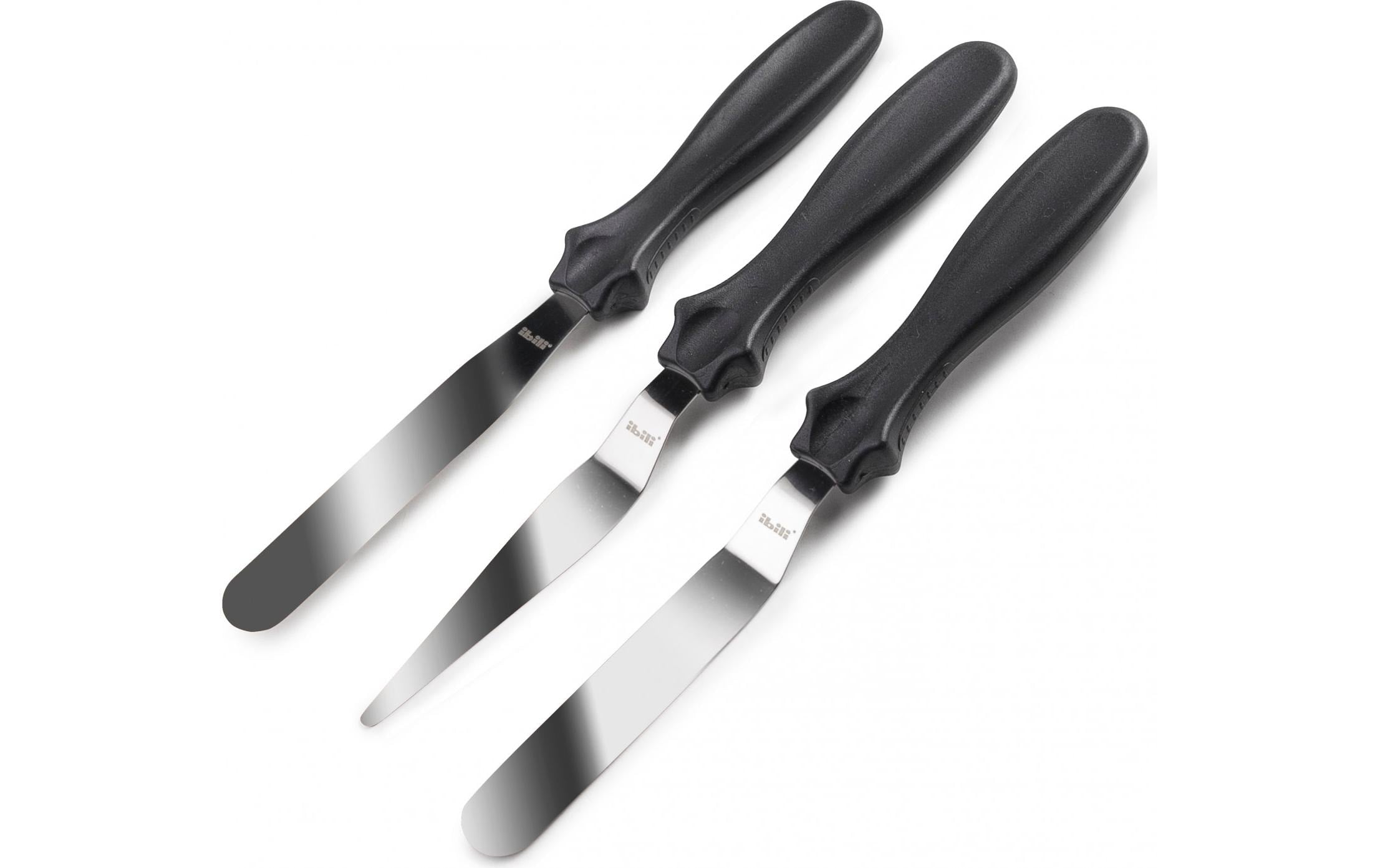 Ibili Mini-Spatel-Set schwarz-Griff Ecoprof 10 cm