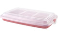 Ibili Behälter rot für Wurstwaren/ Aufschnitt 24,8x14,4 cm