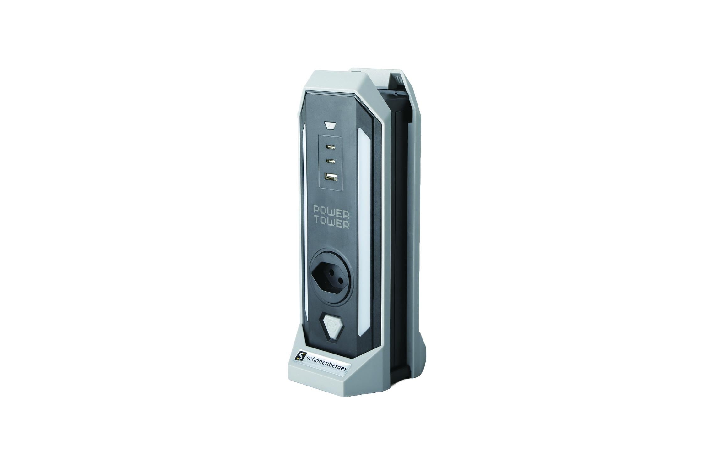 Schöneberger Power Tower 4xT13 | 1xUSB-A | 2xUSB-C