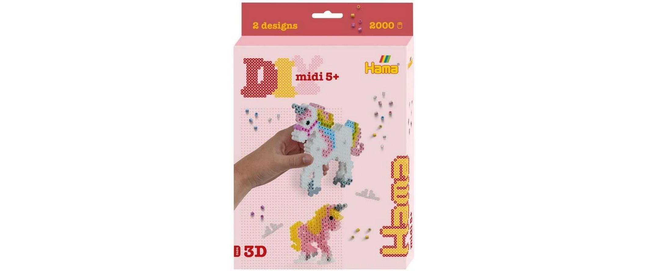Hama Bügelperlen Geschenkpackung Einhörner, 2000 Stk.