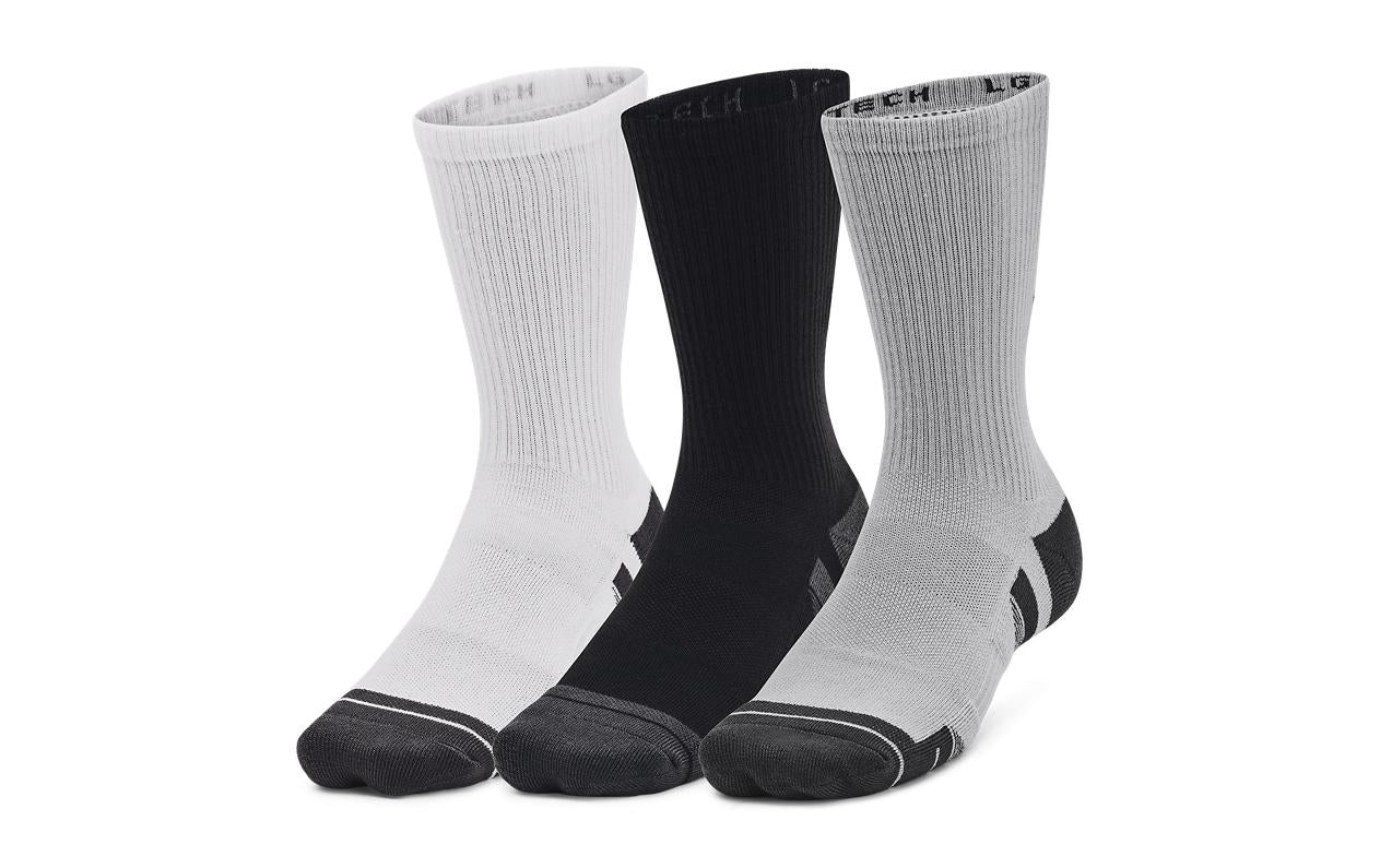 Under Armour Crew-Socken 3 Pack Grösse: 42 - 47.5, Farbe: Grau