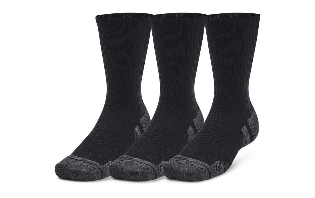 Under Armour Crew-Socken 3 Pack Grösse: 36.5 - 42, Farbe: Schwarz