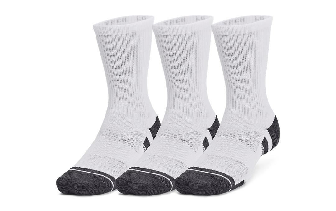 Under Armour Crew-Socken 3 Pack Grösse: 42 - 47.5, Farbe: Weiss