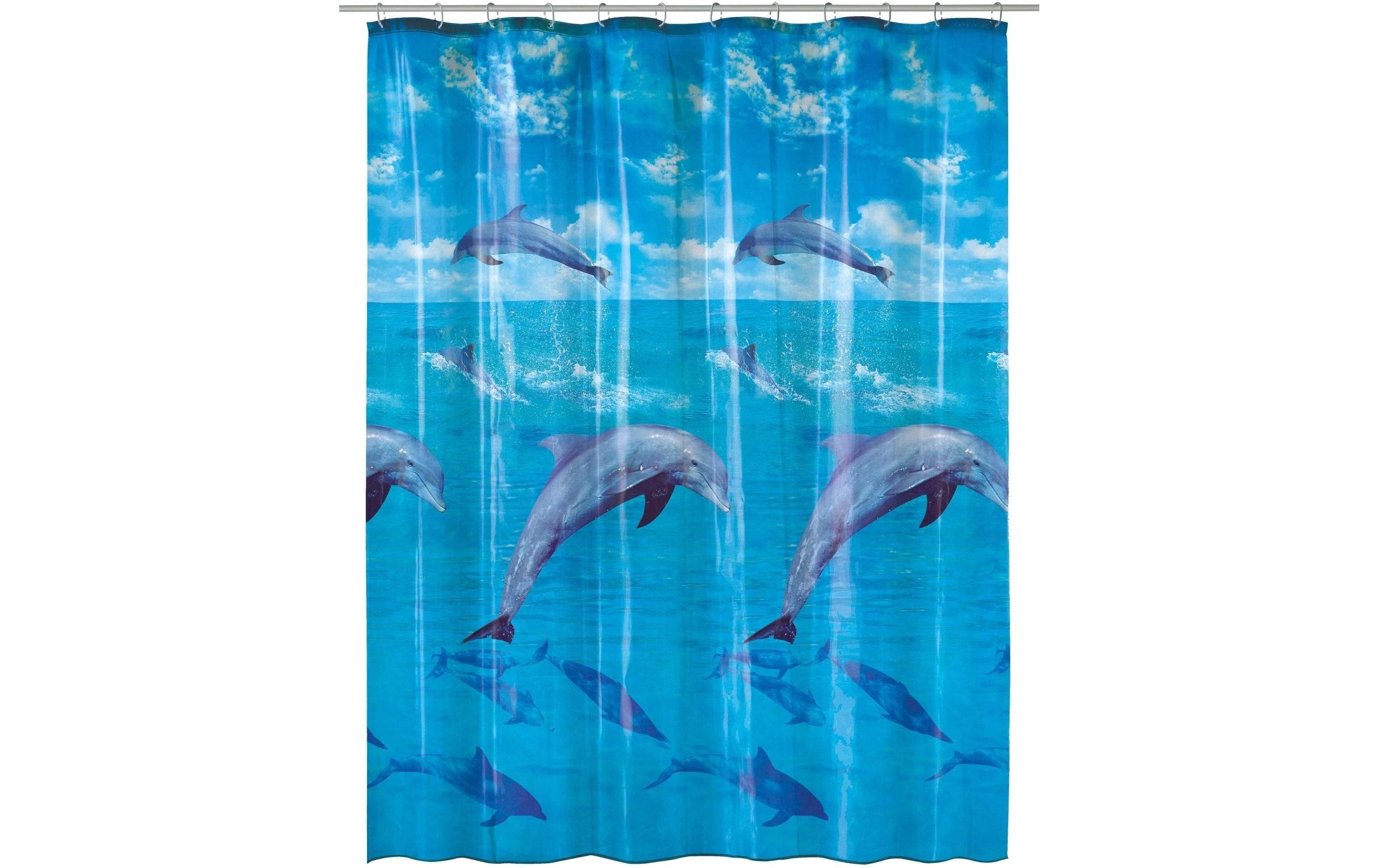Kleine Wolke Duschvorhang Dolphin 100% PEVA, 180 x 200 cm